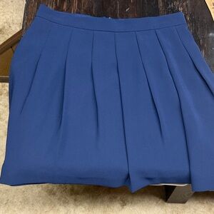 J Crew navy pleated skirt